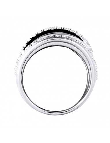 Bague Prestige Fantaisie Diamants 0,60 Cts - Or...