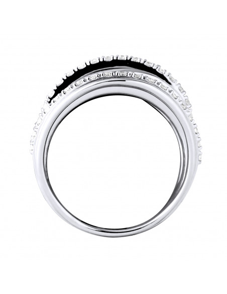 Bague Prestige Fantaisie Diamants 0,60 Cts - Or 375 - SUSSEX