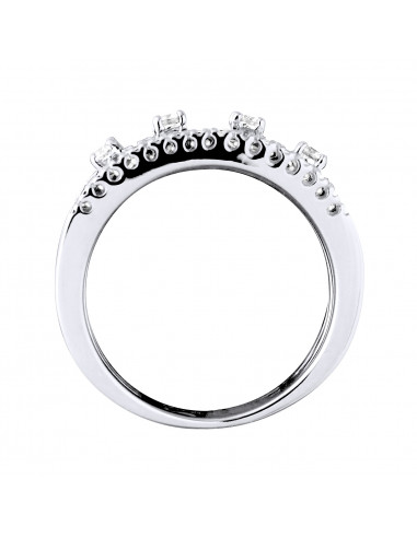 Bague Prestige Fantaisie Diamants 0,320 Cts -...