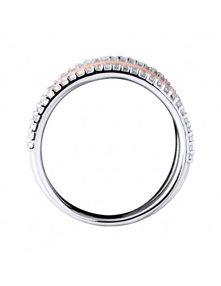 Bague Prestige Fantaisie Diamants 0,45 Cts - Or 375 - NEUCHÂTEL