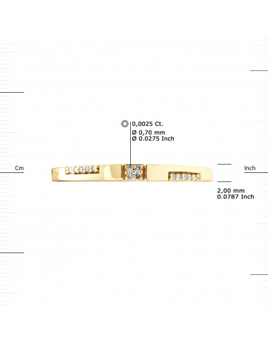 Alliance Diamants 0.01 Carats - Or 375 - PHOENIX