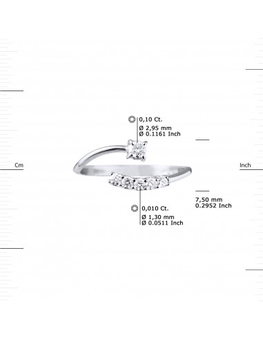 Fancy Ring Diamonds 0.15 CTS - Gold 375 - Austin