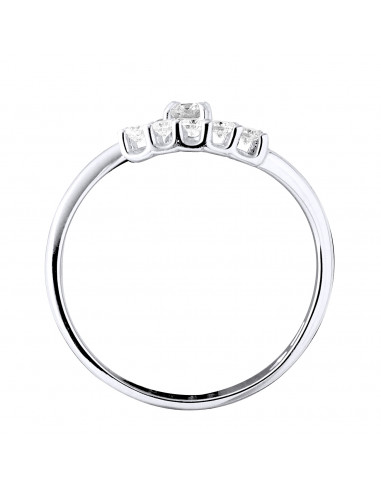 Bague Fantaisie Diamants 0,15 Cts - Or 375 -...