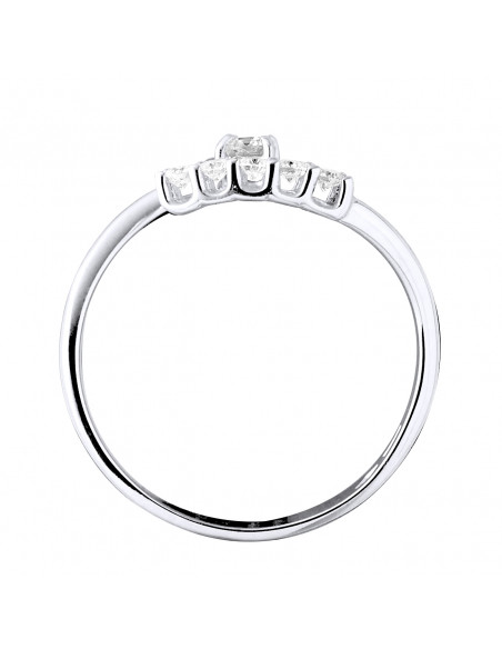 Bague Fantaisie Diamants 0,15 Cts - Or 375 - AUSTIN