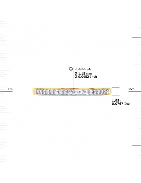 Alliance Diamonds 0.120 carats - Gold 375 - Saint Maximin