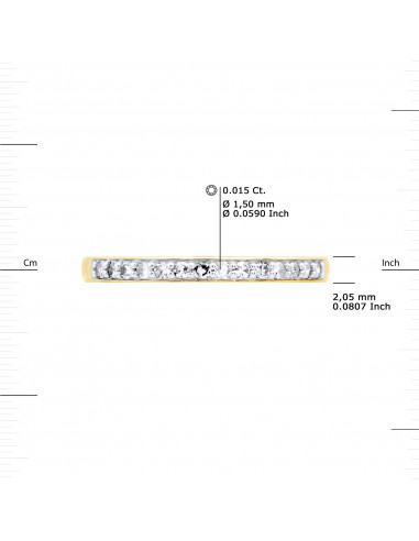 Alliance Diamants 0.20 Carats - Or 375 - SAINT...