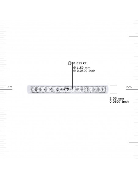 Alliance Diamants 0.20 Carats - Or 375 - SAINT AGNET