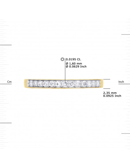 Alliance Diamants 0.25 Carats - Or 375 - SAINT AMAND