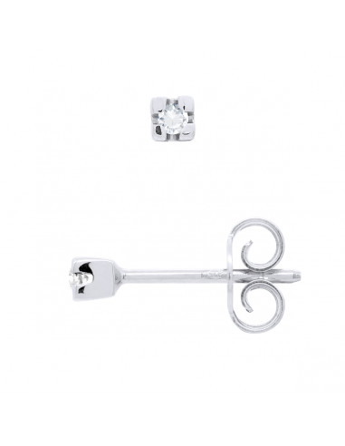 Clous d'Oreilles Diamants Classiques - Tailles...