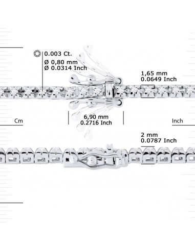 Tennis Bracelet - 0.30 Carats Diamond River -...