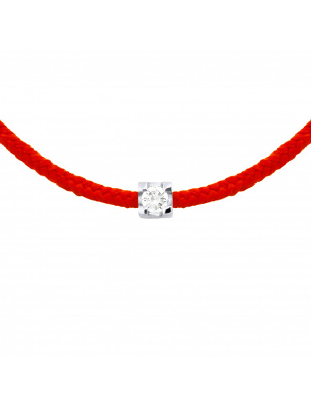 Bracelets Links Diamond Cords 0.030 CTS Serti Claw - Silver 925 - Venice