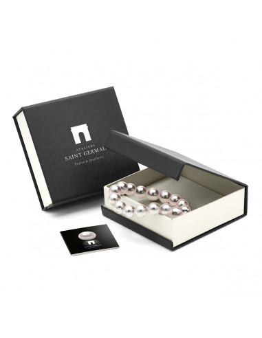 Bracelet PRESTIGE 3 Perles Rondes 9-10 mm -...