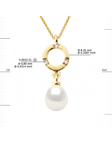 Colliers Joaillerie Perle Poire - Tailles de 7...