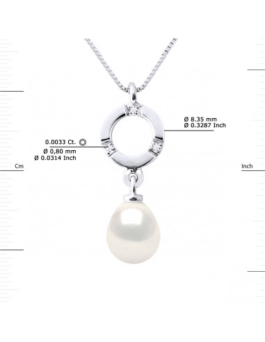 Colliers Joaillerie Perle Poire - Tailles de 7...