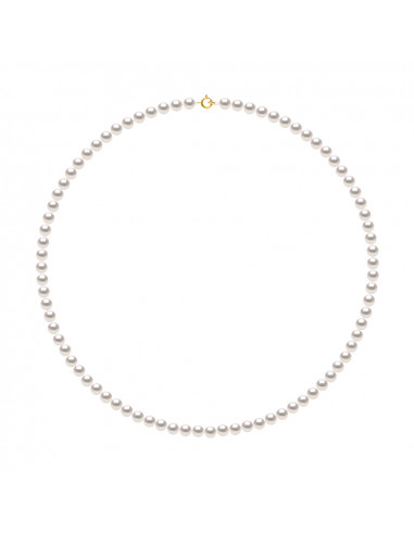 Colliers Rangs de Perles AKOYA - Taille de 4.5 à 8.5 mm - Or 750 - Fermoir Ergonomique - OSAKA
