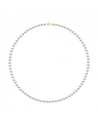 Colliers Rangs de Perles AKOYA - Taille de 4.5 à 8.5 mm - Or 750 - Anneau Ressort - SAPPORO