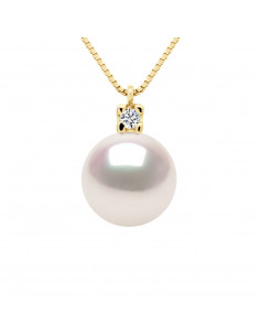 Prestige Pearl Necklace Akoya Round 8-8.5 mm - Diamonds...