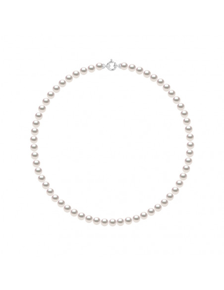 Colliers Rangs de Perles AKOYA - Tailles de 6.5 à 8.5 mm - Anneau Marin Or 750 - TOKYO