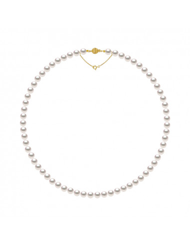 Colliers Rangs de Perles AKOYA - Tailles de 7 à 8.5 mm - Anneau Marin Or 750 - NAGOYA