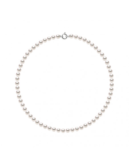 Colliers Rangs de Perles AKOYA - Tailles de 7 à 8.5 mm - Anneau Marin Or 750 - MIYAZAKI