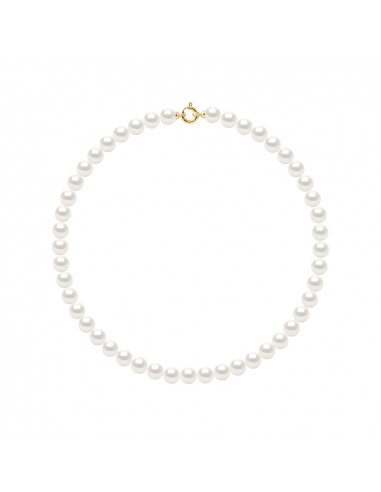 Round Pearl Necklace 12-13 mm - Ergonomic Clasp...