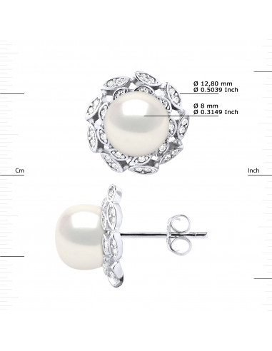 Earrings Beads Button 8-9 mm - Strollers System...