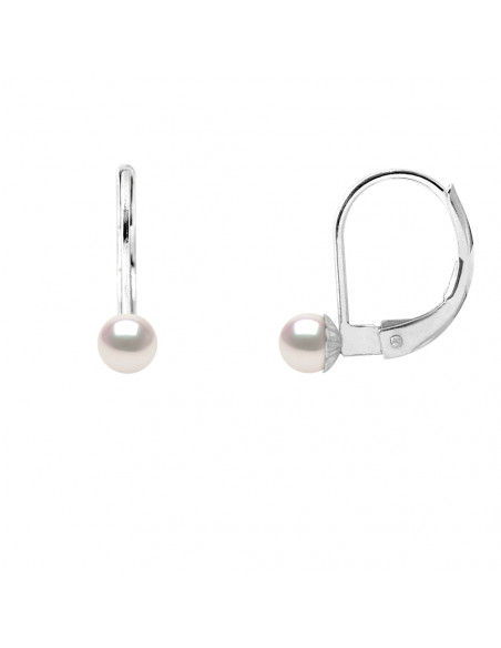 Boucles d'Oreilles Dormeuses Perles AKOYA - Tailles de 4 à 7 mm - Or 750 - OSAKA