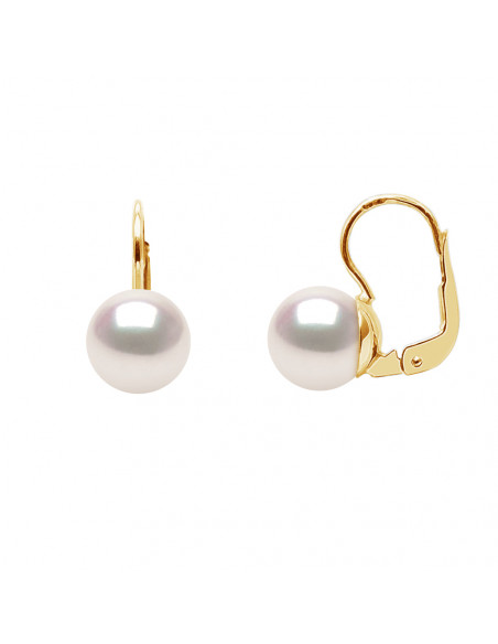 Akoya Pearl Earrings - Sizes from 7 to 8 mm - Gold 750 - Kagoshima