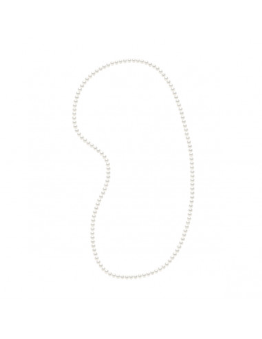 Sautoir de Perles Semi Baroques 6-7 mm -...