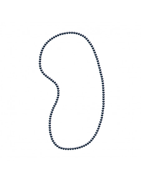Sautoir de Perles Semi Baroques 6-7 mm - Longueur 80 cm - Argent 925 - BELMONT