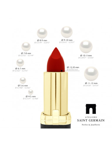 Baroque bead safety 6-7 mm - length 80 cm -...