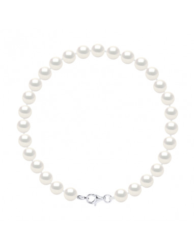 Bracelet Rang de Perles 6-7 mm - Fermoir...