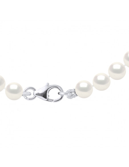 Bracelet Rang de Perles 6-7 mm - Fermoir Mousqueton - Argent 925 - AUTEUIL