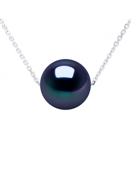 Round Pearl Necklace 8-9 mm - Forçat Chain - Silver 925 - Biarritz