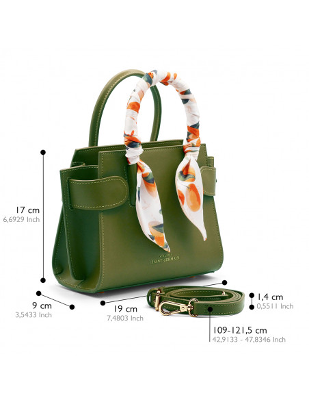 Sac à Main PASSY - VERT OLIVE