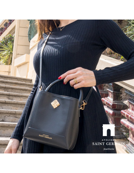 AUTEUIL bucket bag - BLACK