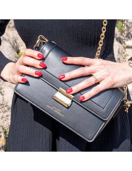 St. Cloud Baguette Shoulder Bag - Black