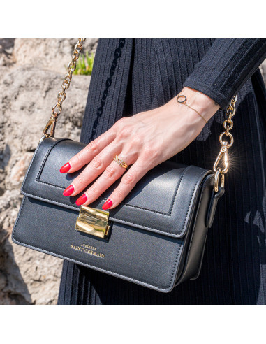 St. Cloud Baguette Shoulder Bag - Black