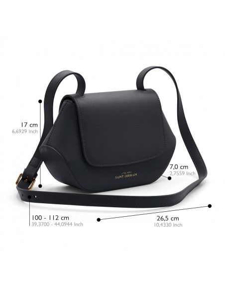 Sac épaule Trotteur SAINT GERMAIN - NOIR