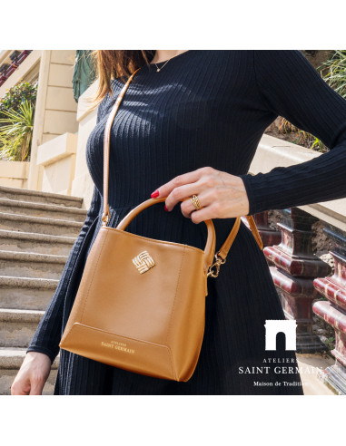 AUTEUIL bucket bag - CAMEL