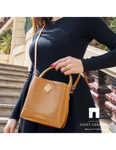 AUTEUIL bucket bag - CAMEL