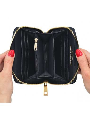 Porte Monnaie Porte Cartes MONTAIGNE - NOIR