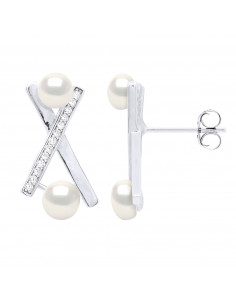 Jewelery Earrings Beads Buttons 4 and 5 mm - Silver 925 -...