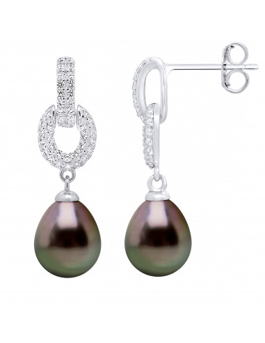 Boucles d'Oreilles Joaillerie Perles de Tahiti...