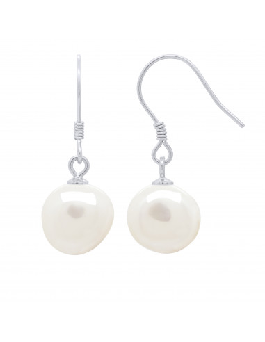 Baroque pearl earrings 10-11 mm - System Hooks...