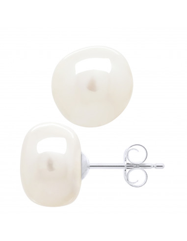 Boucles d’Oreilles Perles Baroques 10-11 mm - Argent 925 -  LARIOS