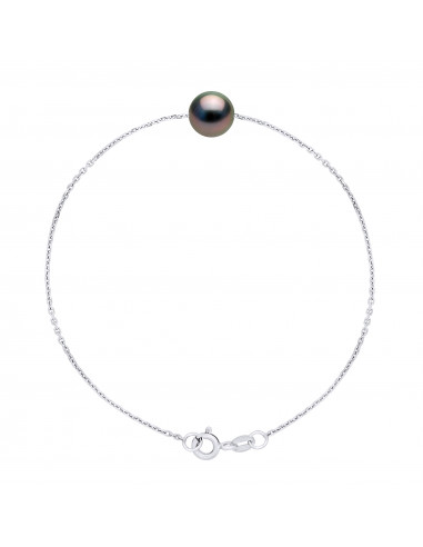 Bracelet Perle de Tahiti Ronde 8-9 mm - Chaîne...
