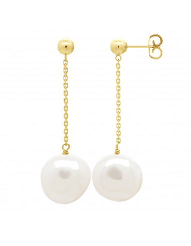 Boucles d'Oreilles Pendantes Perles Baroques...