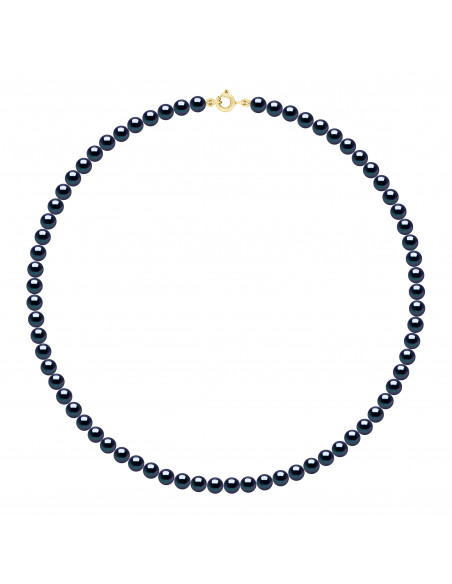 Colliers Rangs de Perles Semi Rondes - Tailles de 6 à 9 mm - Fermoir Ergonomique - Or 375 - CAPET