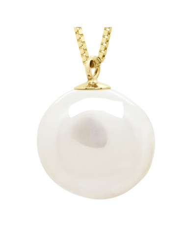 Collier Perle Baroque 12-13 mm - Chaîne...